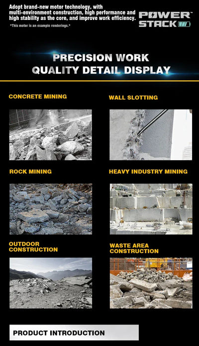 New Desgin Powerful 1800W Industrial Power Tools Hand Hold Electric Pick With Drill Bits