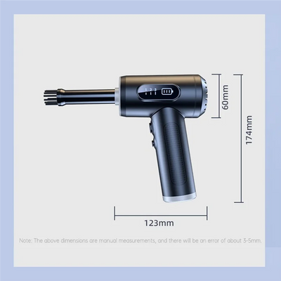 Air Duster Vacuum Cleaner 50000RPM 3 Gear Cordless Handheld Cleaner For Car Home Computer, Blow Vacuum 2 In 1 Easy To Use