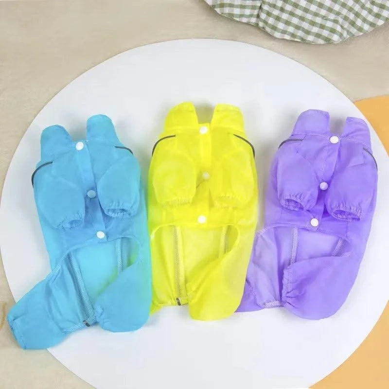 Summer Pet Clothes 4-Leg Pants Thin & Breathable-Cat Dog Sun Protection Outfit for Teddy Schnauzer Bichon Puppy UV Defense Wear