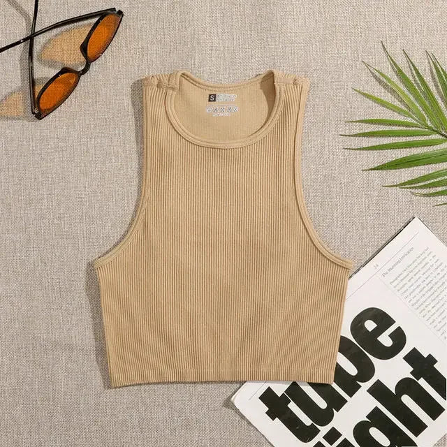 Women Solid Basic Tank Tops