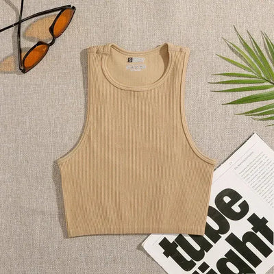 Women Solid Basic Tank Tops