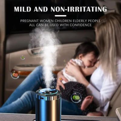 Car Aroma Diffuser With LED Starry Ambient Light 50ml Cologne Perfume Car Air Freshener Flavoring For Cars Fragrance Diffusers