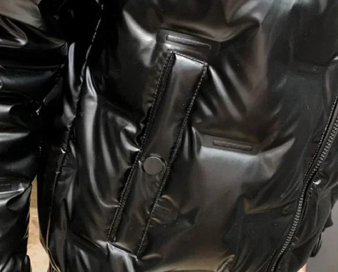 Men's Down Jacket Glossy Male Padded Coats Short Parkas Collared Padding Winter 2024 Outerwears Fashion 2024 Promotion Hot Outer