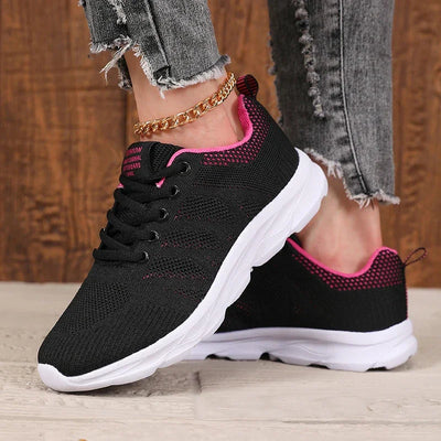 Breathable Women Running Shoes Comfortable Versatile Lightweight Non Slip Outdoor Exercise Shoes  Lace Up Tennis Women Sneakers