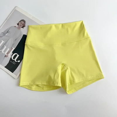 Women Sports Biker Shorts Women Naked Feeling High Waist Yoga Shorts Push Up Fitness Leggings Tummy Control Yoga Slim Shorts🩳👍