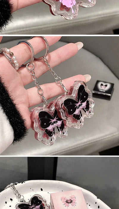 Butterfly Solid Lip Gloss Beauty Mirror Water Optical Gloss Gloss