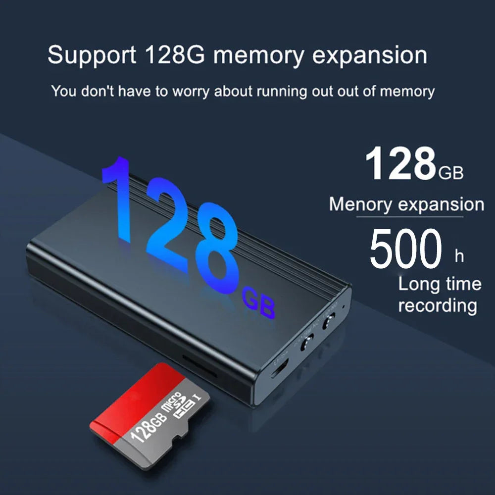 500 Hours Recorder Voice Recorder Noise Cancelling Audio Recorder with Magnetic Attachment Suitable for Lectures, Meetings