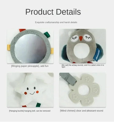 Baby Toys for 0 3 6 12 Months Rainbow Activity Plush Animal Stroller Hanging Toy for Baby Car Seat Crib Travel Sensory Baby Toys