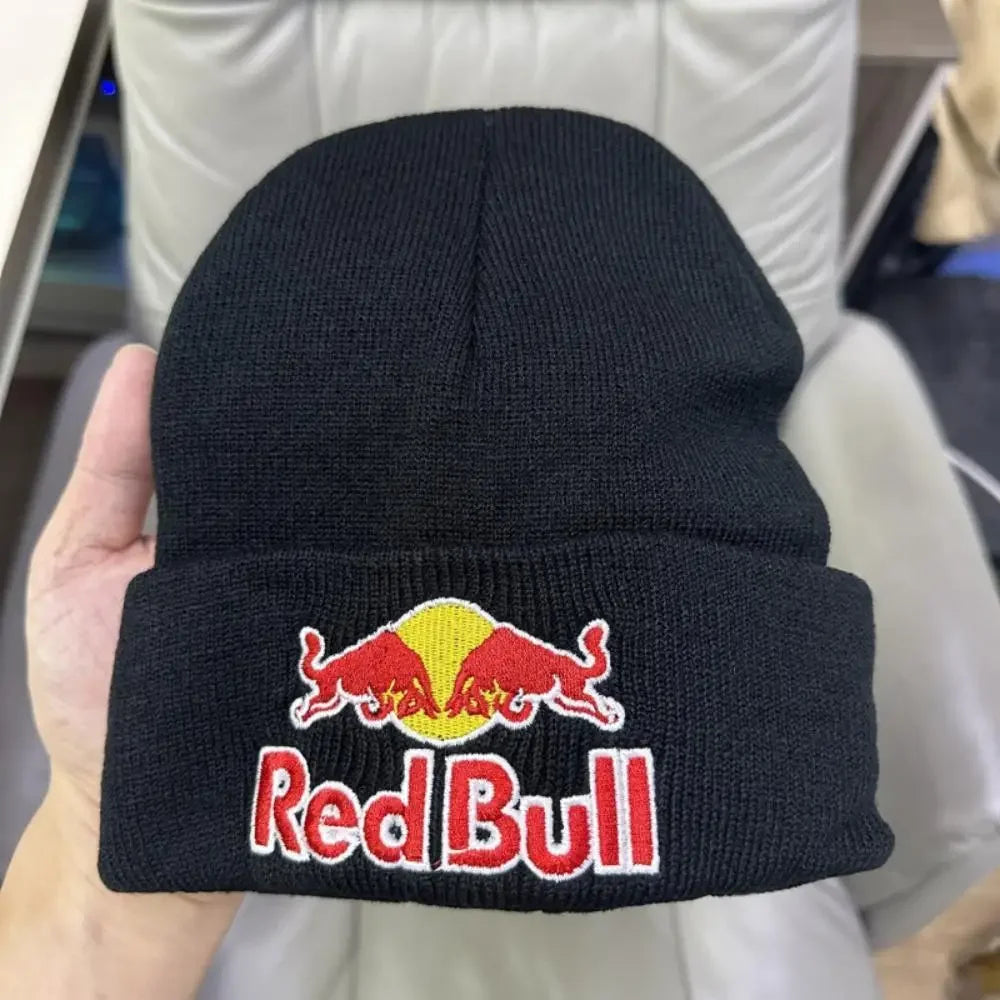 6 colors Red Bull pullover hat men's and women's autumn winter soft warm knitted Red Bull hat solid color Red Bull Beanie Hat