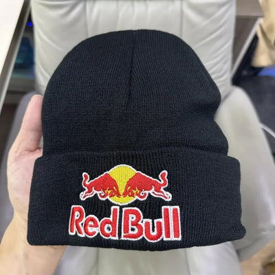 6 colors Red Bull pullover hat men's and women's autumn winter soft warm knitted Red Bull hat solid color Red Bull Beanie Hat