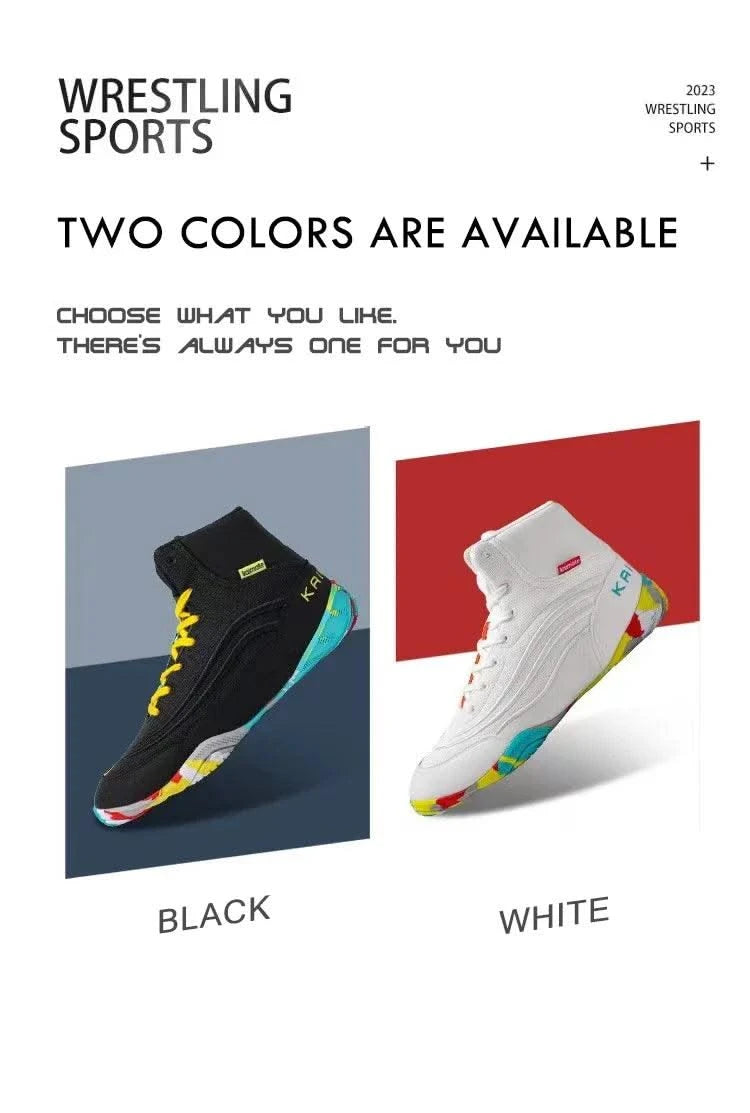 Professional children's Wrestling Boots  Men Non Slip Wrestling Shoes Lightweight Boxing Shoes
