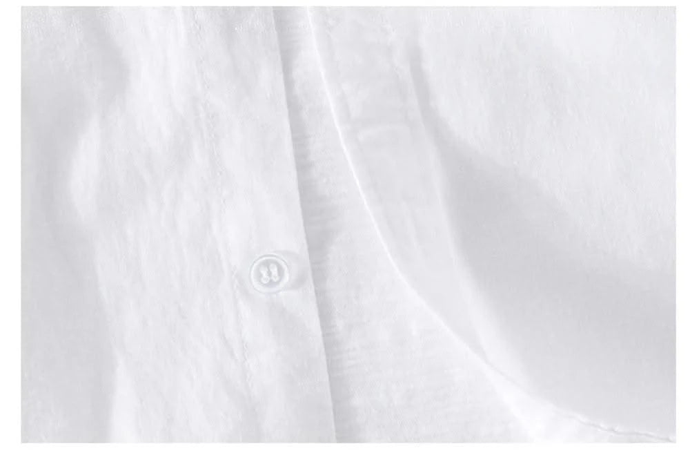 Breathable cotton and linen Casual shirt for young man