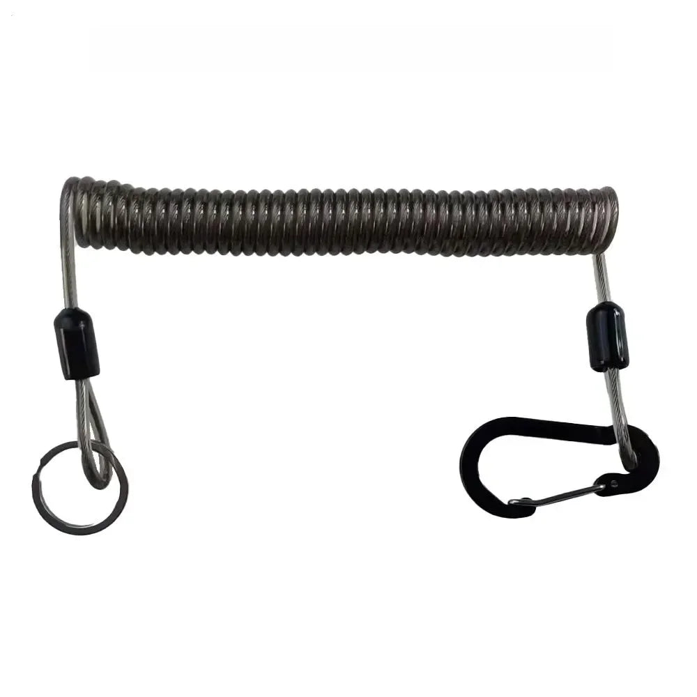 Fishing Lost Rope Boat Fishing Sea Fishing Gear Accessories Anti-lost Rope Outdoor Mountaineering Camping Steel Wire Spring R...
