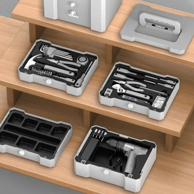 Professional Household Power Tool Set Multifunctional Electric Drill Screwdriver Hand Tools Set Portable Storage Tool Boxes