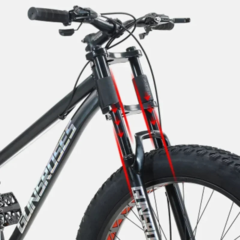24/26 inch 4.0 tire bike snow beach bike disc brake Downhill Bike Full Suspension MTB variable speed soft tail Mountain Bicycle