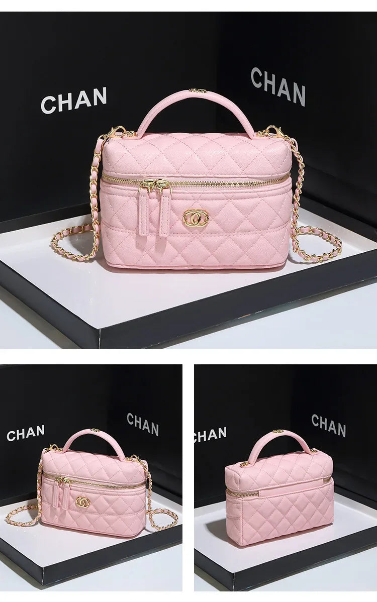 Fashion-Forward Women's Leather Handbag Crossbody Shoulder Bag Designer Inspired Tote Purse for Work and Social Events