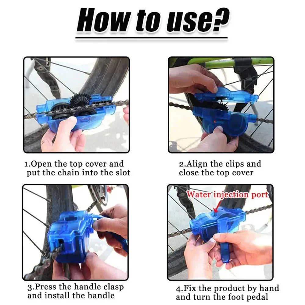 Bicycle Chain Clean Brush Bicycle Chains Gear Grunge Brush Cleaner Cycling Cleaning Kit MTB Bike Wash Tool Set Bike Repair Tools