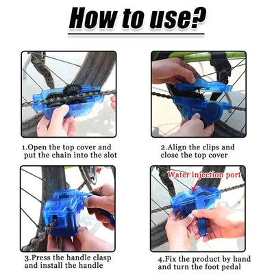 Bicycle Chain Clean Brush Bicycle Chains Gear Grunge Brush Cleaner Cycling Cleaning Kit MTB Bike Wash Tool Set Bike Repair Tools