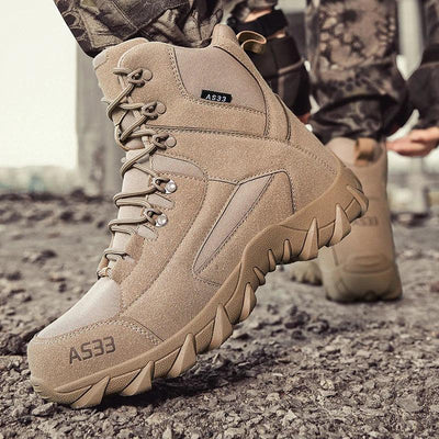 Outdoor Training Combat Boots Men Safety Comfortable Breathable Men's Ankle Boots Tactical Waterproof Climbing Boots Hiking Shoe