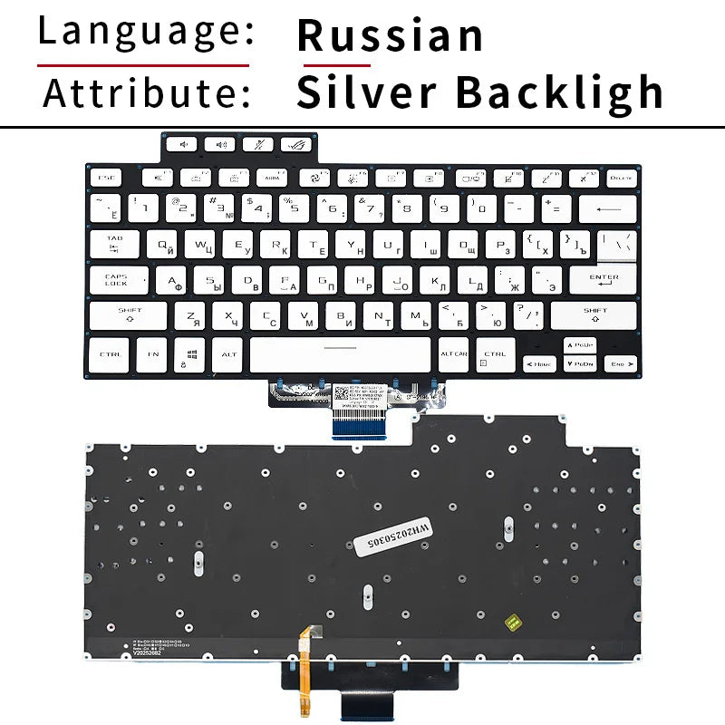 US Russian Backlit Keyboard For ASUS Zephyrus ROG M16 GU603 GU603H GU603ZX GU603ZU GU603ZW RGB Colorful Gaming Laptop Keyboards