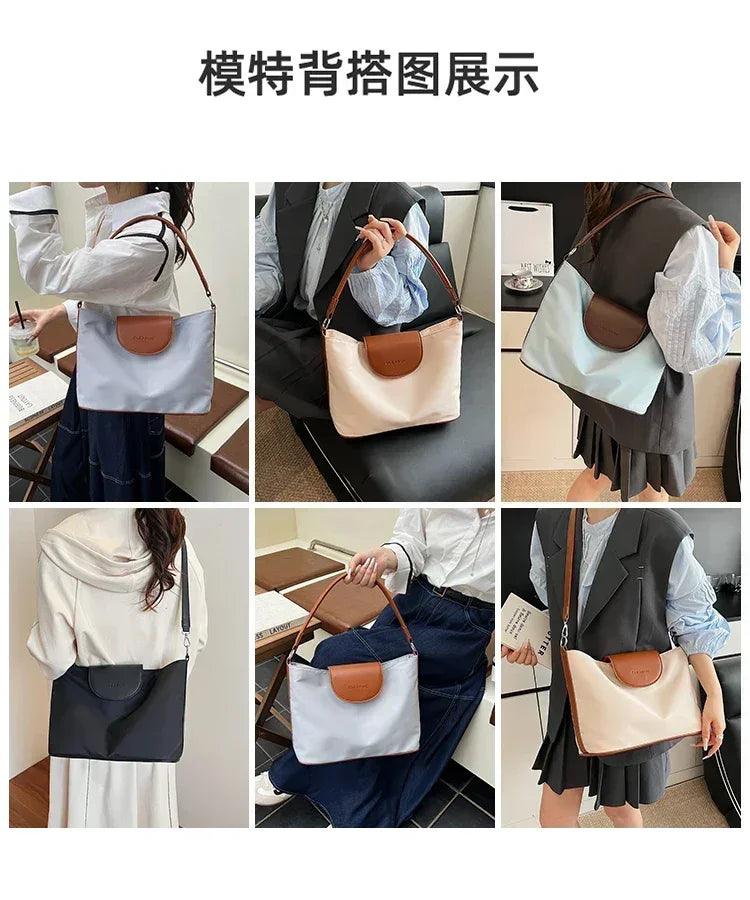 Stylish ladies handbag leather crossbody bag by famous designer - women’s shoulder tote elegant classic popular