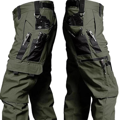 New Men Tactical Trousers Cargo Multi-Pocket Pants Outdoor Construction Work Wear Fishing Hiking Trekking Casual Pants Durable