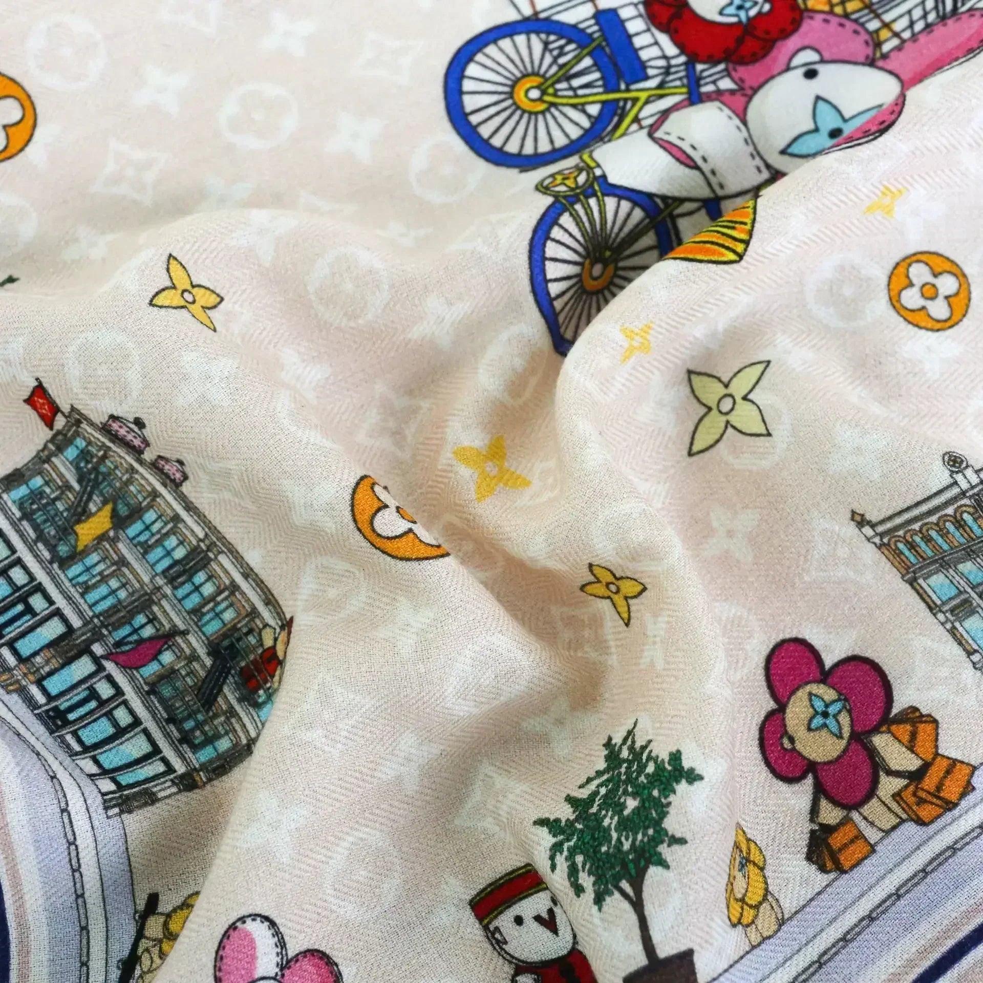 Silk wool scarf 65cm women small soft scarves bandanas
