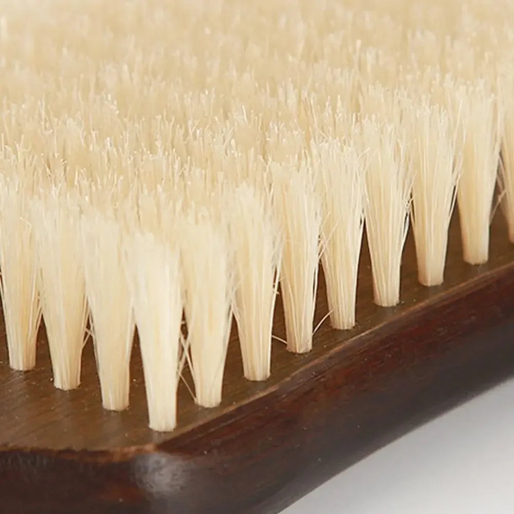 Skin Care Wood Long Handle Brush Ergonomic Self Care Bath Exfoliating Brush Soft Bristles Massage Brush Skin Cleanser