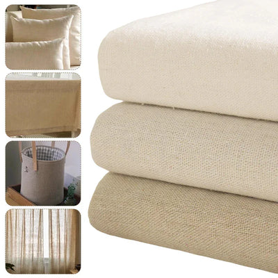 100x150cm Textile Cotton Linen Fabric for Clothing Table Sofa Curtains Decoration DIY Sewing Material Embroidery Practice Fabric