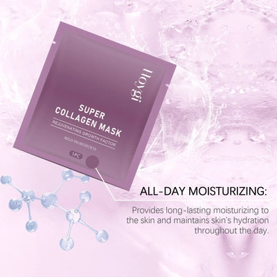 Collagen Face Mask Anti Aging Firming Moisturizing Refreshing Shrink Pore Brightening Overnight Mask Hyaluronic Acid Facial Mask