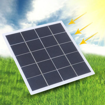 Outdoor Use 0-800MA Portable Solar Panel 7W Solar Panel Fine Workmanship Versatile Application For Home Lighting
