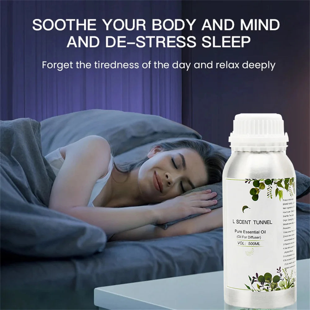 Essential oils 500ml for aromatic diffuser perfume oil air freshener smell home fragrance device hotel scent