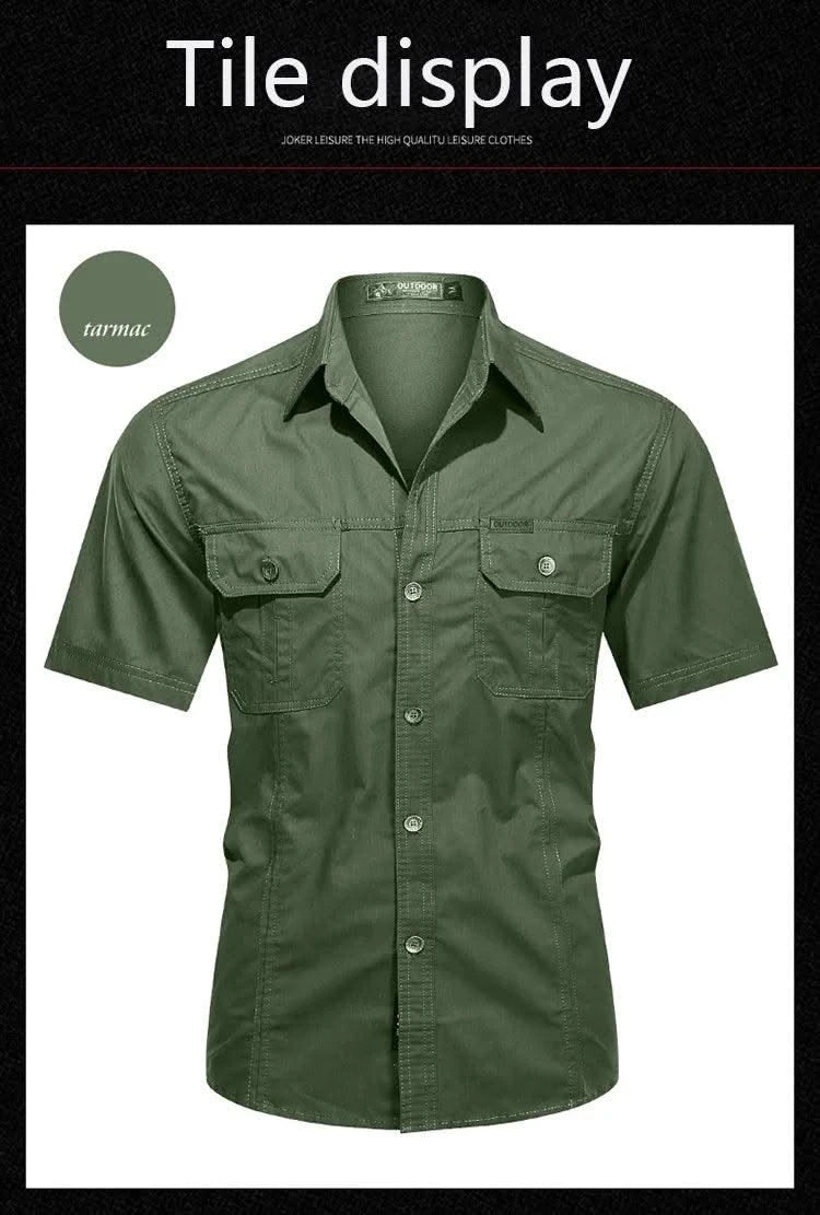 Men's thin short sleeved shirts Summer