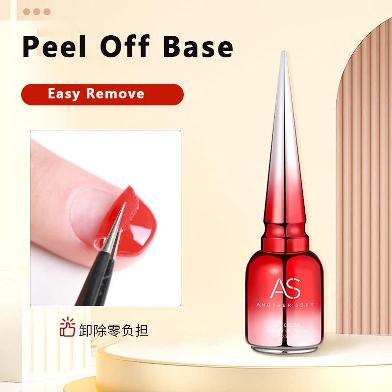 AS Self Leveling Nail Gel Polish 15ml Semi Permanent Reinforcement Nails Art Strong UV Multifunction Gel Top Base Varnish