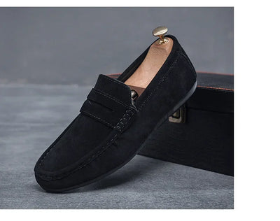 Men's Loafers, Lightweight and Breathable Casual Shoes, Mens Flat Driving Shoes, Soft Sole Slip-on Business Shoes, Moccasins