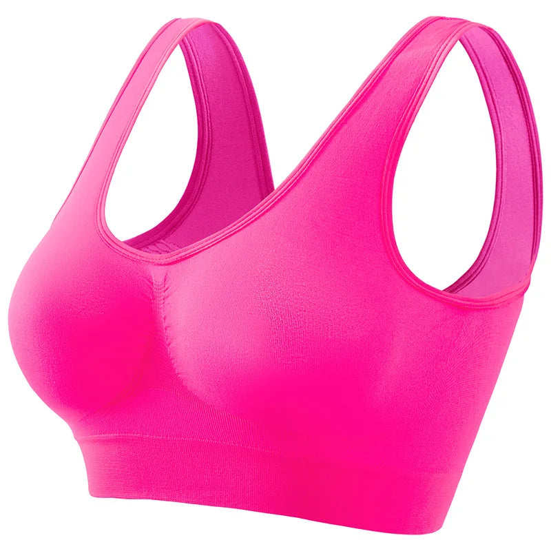 Women's S-5XL Seamless Bra Push-Up Sports Bra