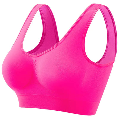 Women's S-5XL Seamless Bra Push-Up Sports Bra