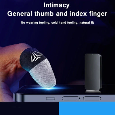 Slim Finger Gloves for Gamers Slim Portable Lightweight Fingertip Covers with Storage for Case Wear Resist Fingertip for