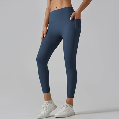 Women Leggings With Pockets Tummy Control