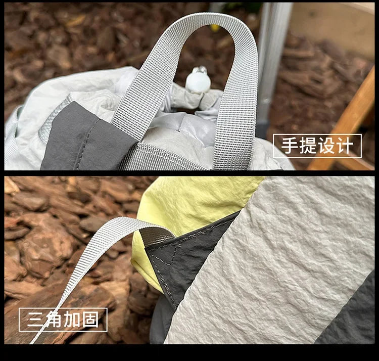 2025 Mountain Style Backpack Couple, Retro Color Block Hiking Bag, Lightweight Large Capacity Daypack for Outdoor