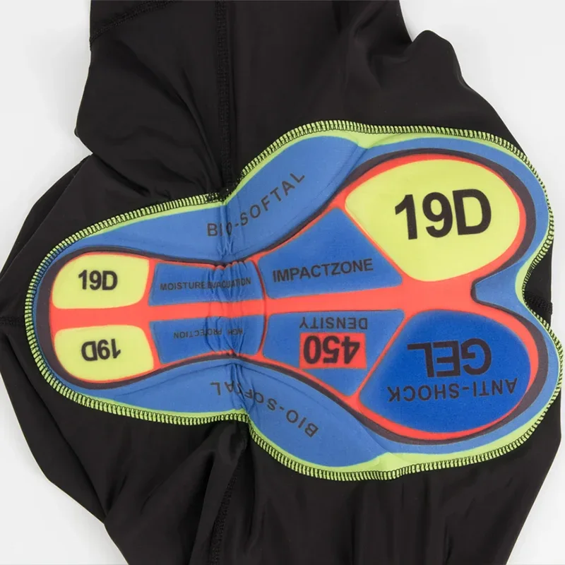 All bBlack 7-Point Bicycle sShorts, Mountain Bike Bibs, Comfortable Seat Cushions