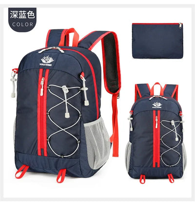 Outdoor Backpack Oxford Buden Mountain Riding Backpack Ultra Light Multifunctional Casual Foldable Backpack Large Capacity