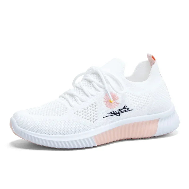 Women's Breathable Mesh Running Shoes - Lightweight Shock-Absorbing Gym Sneakers, Trendy Fashion Sports & Leisure Goddess Shoes