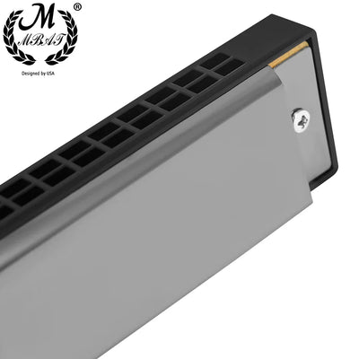 24 Holes Harmonica Key of C Professional Tremolo Mouth Organ With Case For Adults Professionals and Students Harmonica