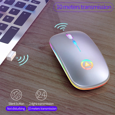 New Rechargeable Wireless Gaming Mouse Portable Ergonomic Quiet And Magical Suitable For Portable Computers Laptop PC