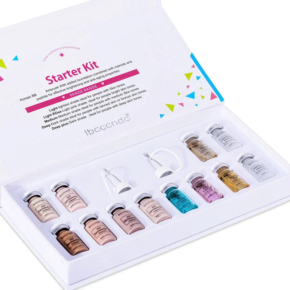 Korea BB Cream Glow Beginner Starter Kit Niacinamide/Peptide Face Skin Care Serum Essence