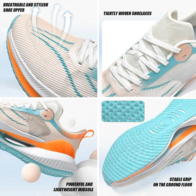Women's Running Shoes Breathable Mesh Men's Jogging Sneakers Cushioned Arch Support Walking Shoes for Fitness Yoga Non-Slip