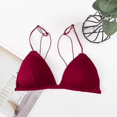 Women's Sexy Cotton Bra V