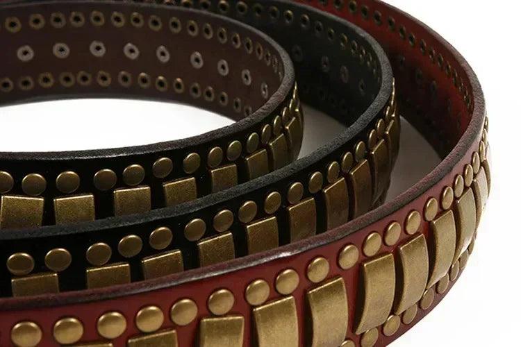 Stylish decorative waistband |original leather pin buckle punk belts | hip hop dress | for men and women