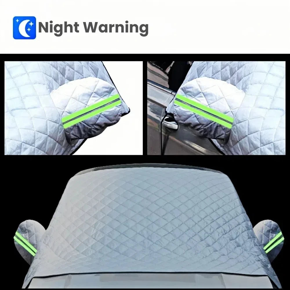 Magnetic Snow Shield for Cars - Heavy Duty Windshield Cover, Frost Protection & All-Season Sunshade | Universal Fit,Easy Install